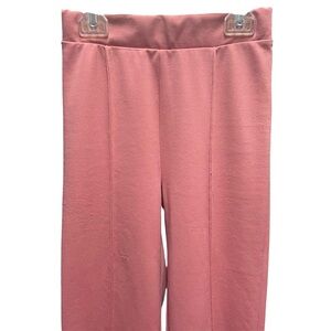 Soft & Stretchy Pink Wide-Leg Pants - Size S, Elastic Waistband